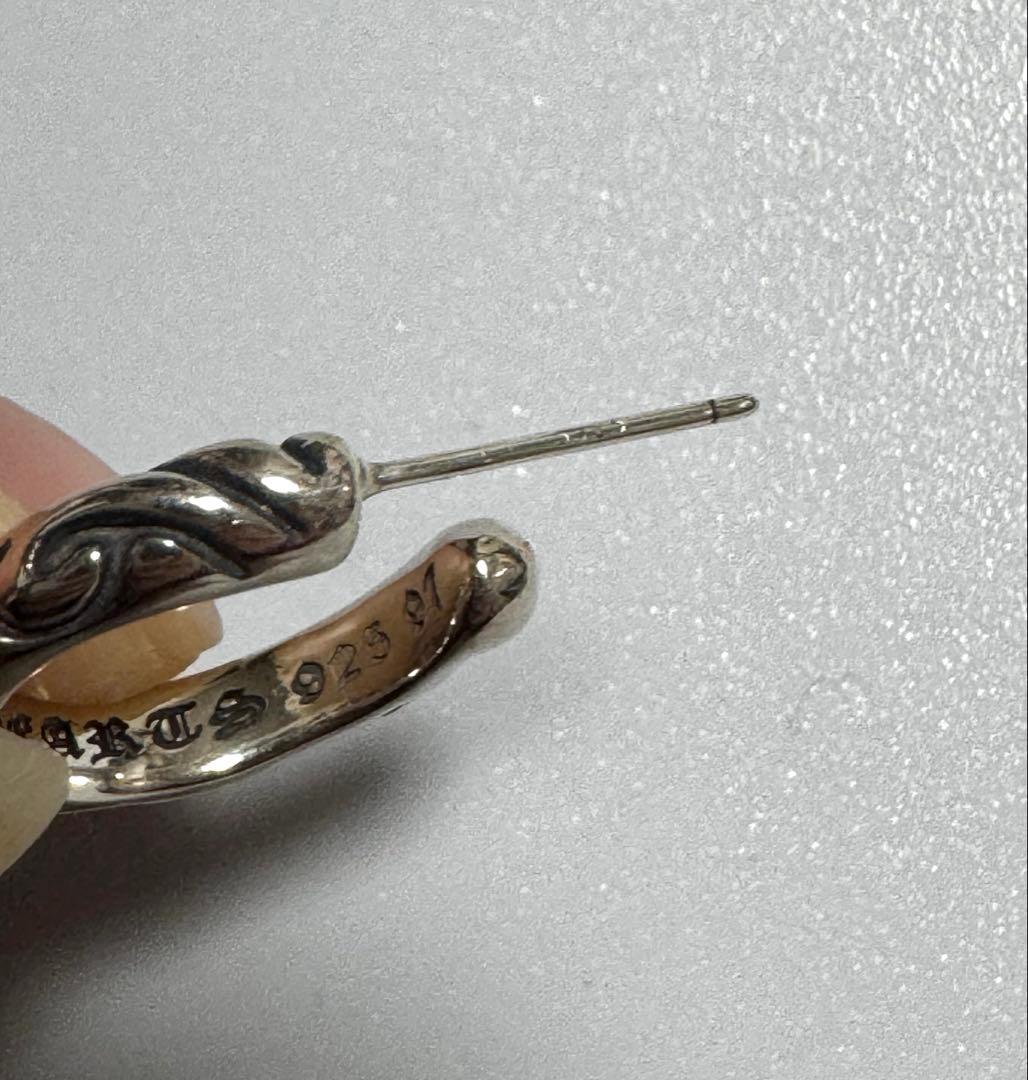 CHROME HEARTS クロムハーツ シルバー フープピアス 正規品
