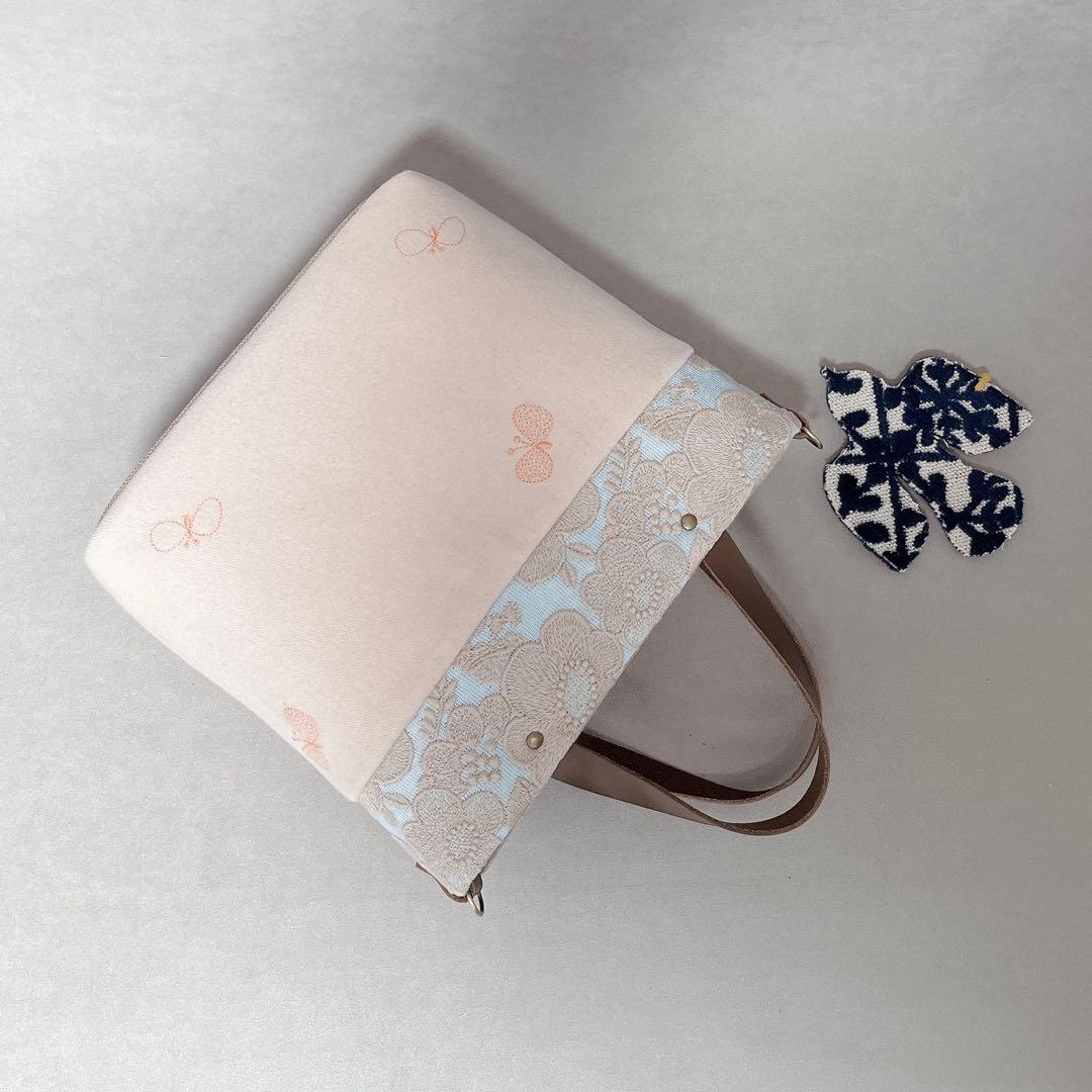 ハンドメイド　ミナペルホネン　きりかえトートバッグ⑅︎◡̈︎* Sサイズ