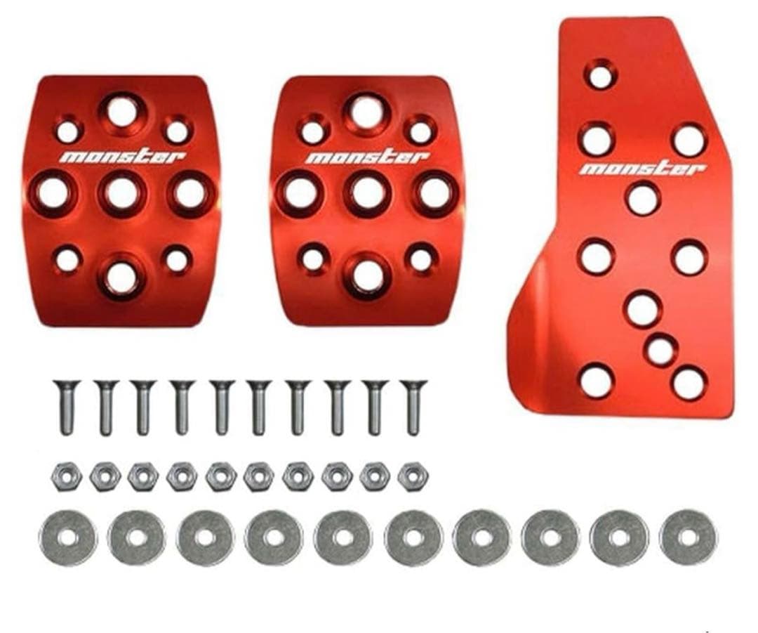 G569 スポーツドライビングペダルカバー レッド アルマイト スイフトスポーツ