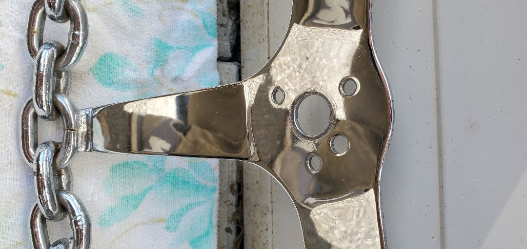 クロムチェーンスタイル ステアリングホイール