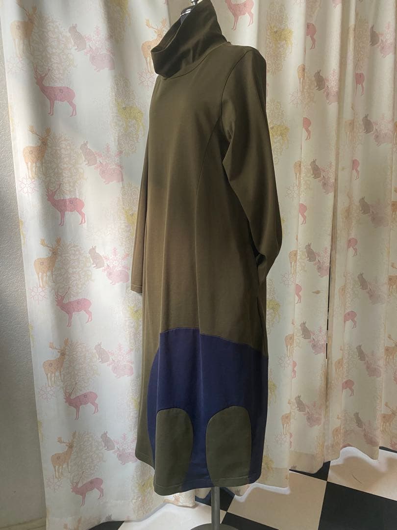 お値下げ‼️I ＋ mu 長袖ワンピース　サイズ38 マツオインターナショナル