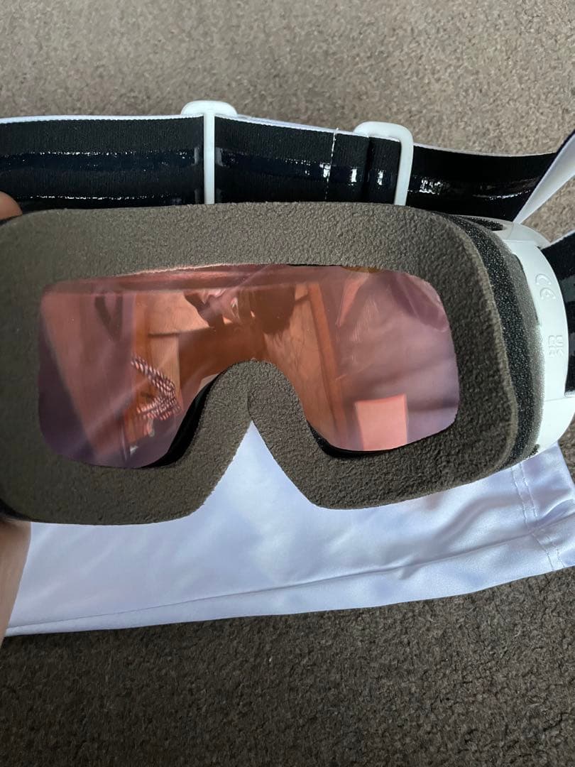 POC スキーゴーグル ホワイト ミラーゴールド