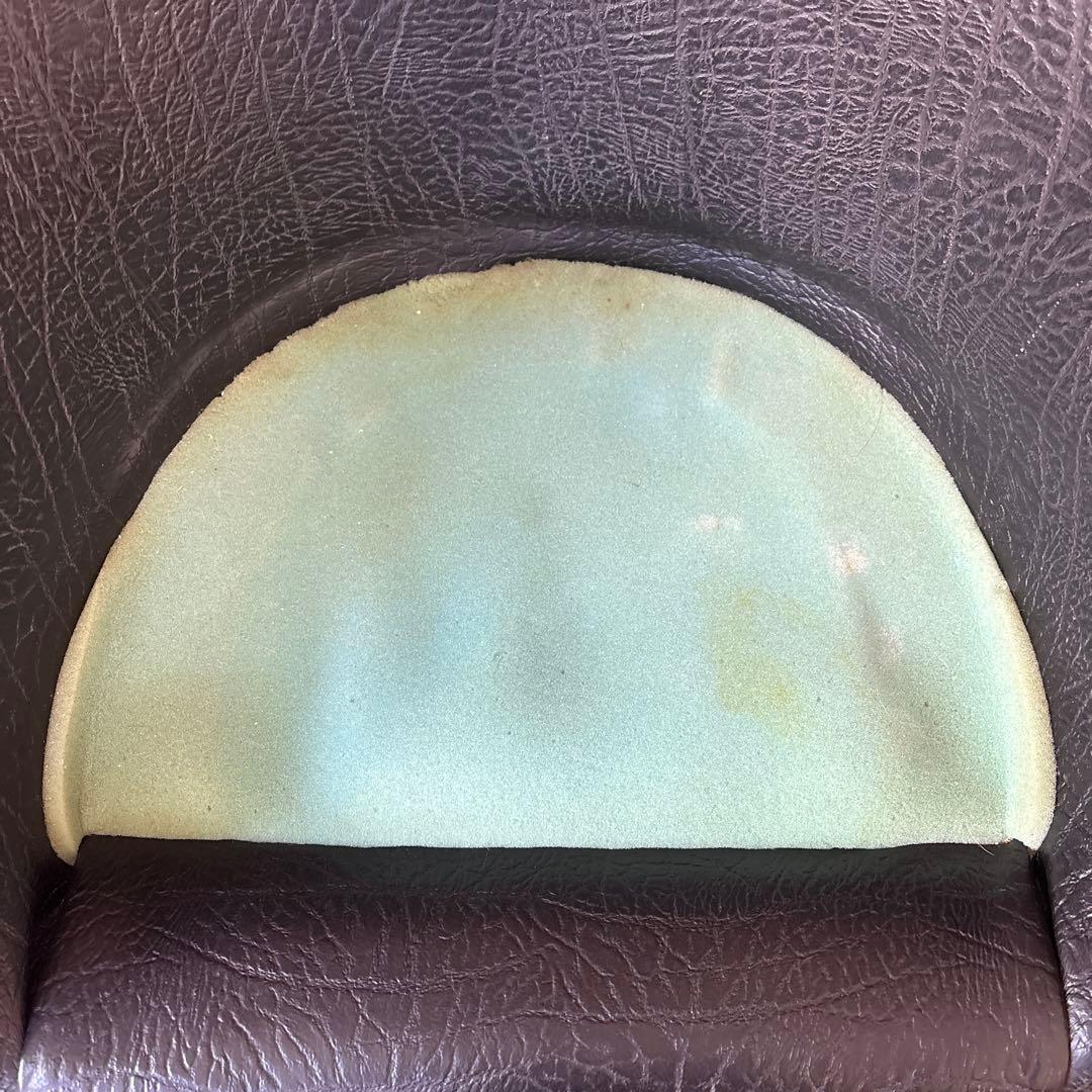 ビンテージ　1人掛けソファ　ブラックレザー