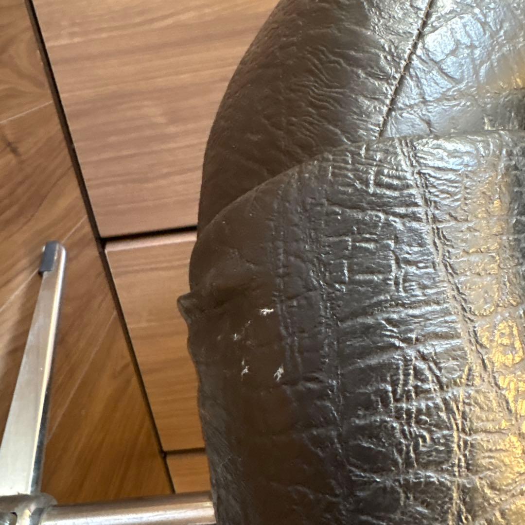 ビンテージ　1人掛けソファ　ブラックレザー