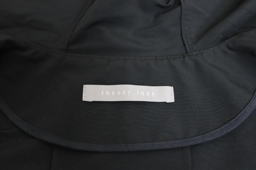 theory luxe 21AW ウォッシャブル モッズコート　ブラック