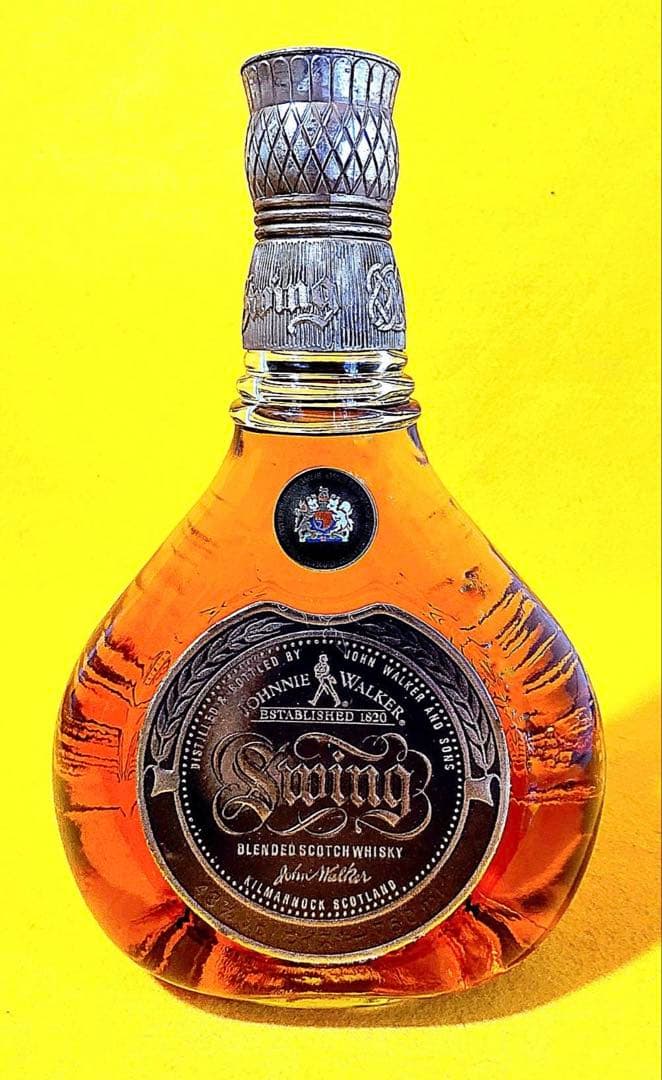 80s未開封品JonnieWalkerジョニーウォーカー古酒スウィング箱スコッチ