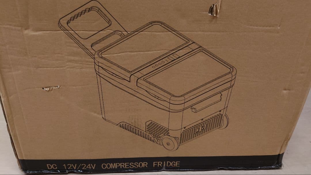 ポータブル冷凍冷蔵庫 2室35L DC 12V/24V コンプレッサー式 車載