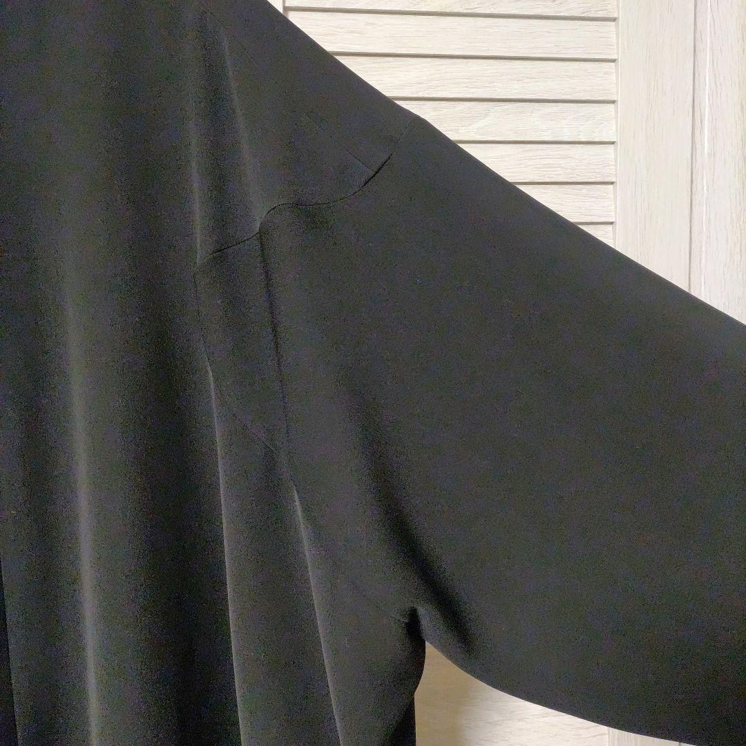 ENFOLD エンフォルド　ダブルサテン　バルーンスリーブ　プルオーバー 黒