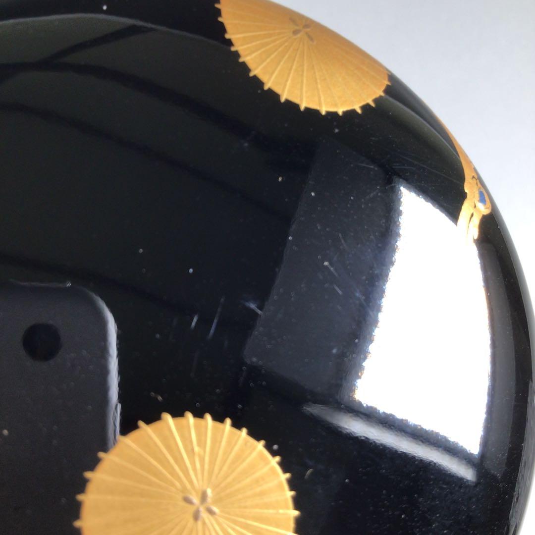 Ｒ３２８　棗　『蒔絵師　西條一斎作』『唐松蒔絵』『大棗』　共箱　茶道具