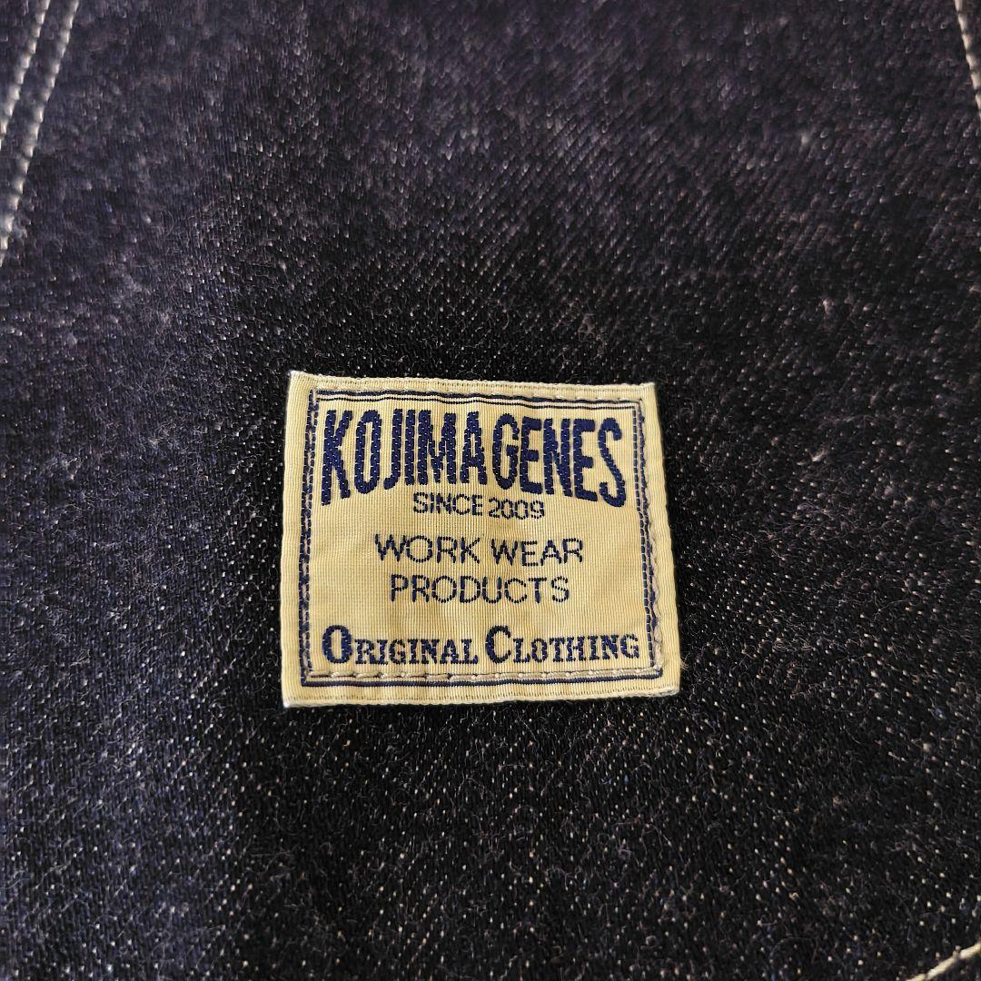 【美品】児島ジーンズ 濃紺 デニム つなぎ オーバーオール XL 日本製