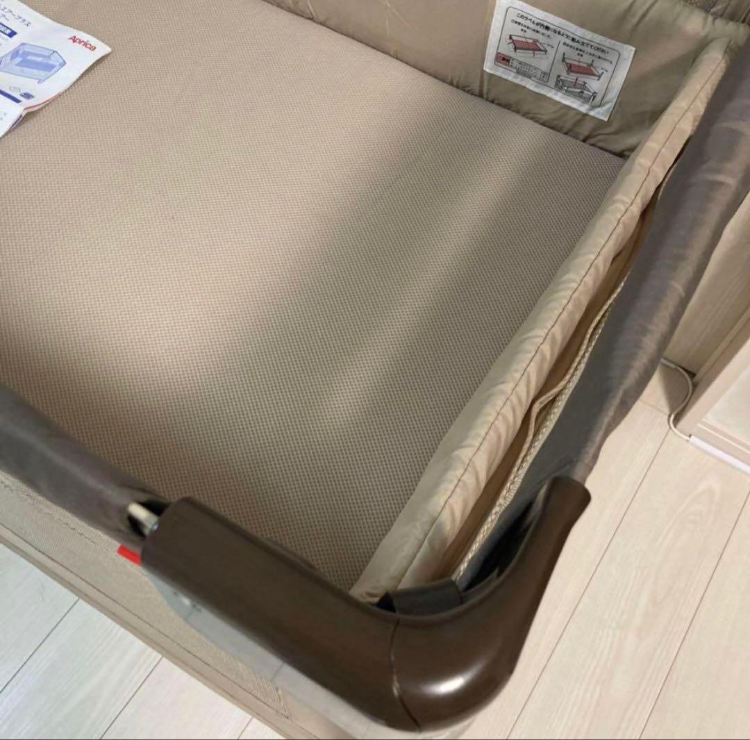 【美品】Apricaアップリカ ココネルエアー ベビーベッド　ココア　説明書付き