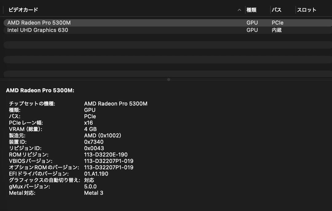 MacBook Pro (16インチ, 2019)i9 512GB 32GB