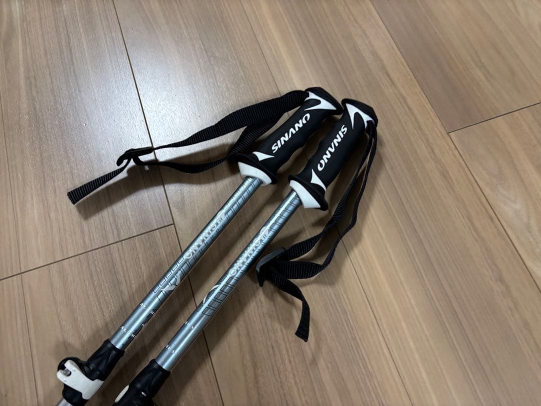 ★美品★お洒落　シナノ　スキーポール ストック 収縮ポール　調整可能