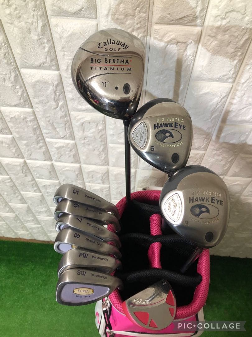 初心者おすすめ☆レディース ゴルフクラブセット☆キャロウェイ☆キャディバッグ付