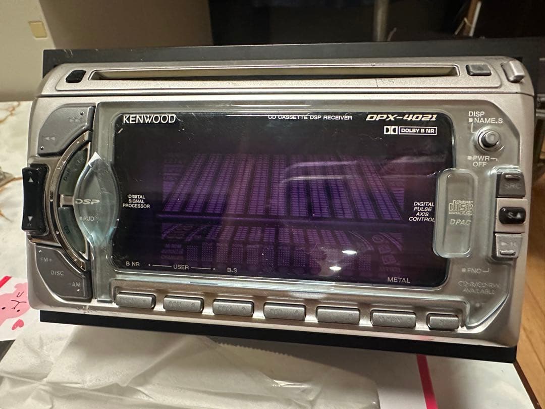 当時物KENWOOD DPX-4021 CDカセットデッキスペアナ