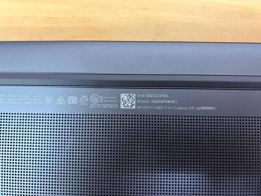 Windowsノート本体 HP ENVY x360 15-ey0xxx Ryzen5 16GB 512GB