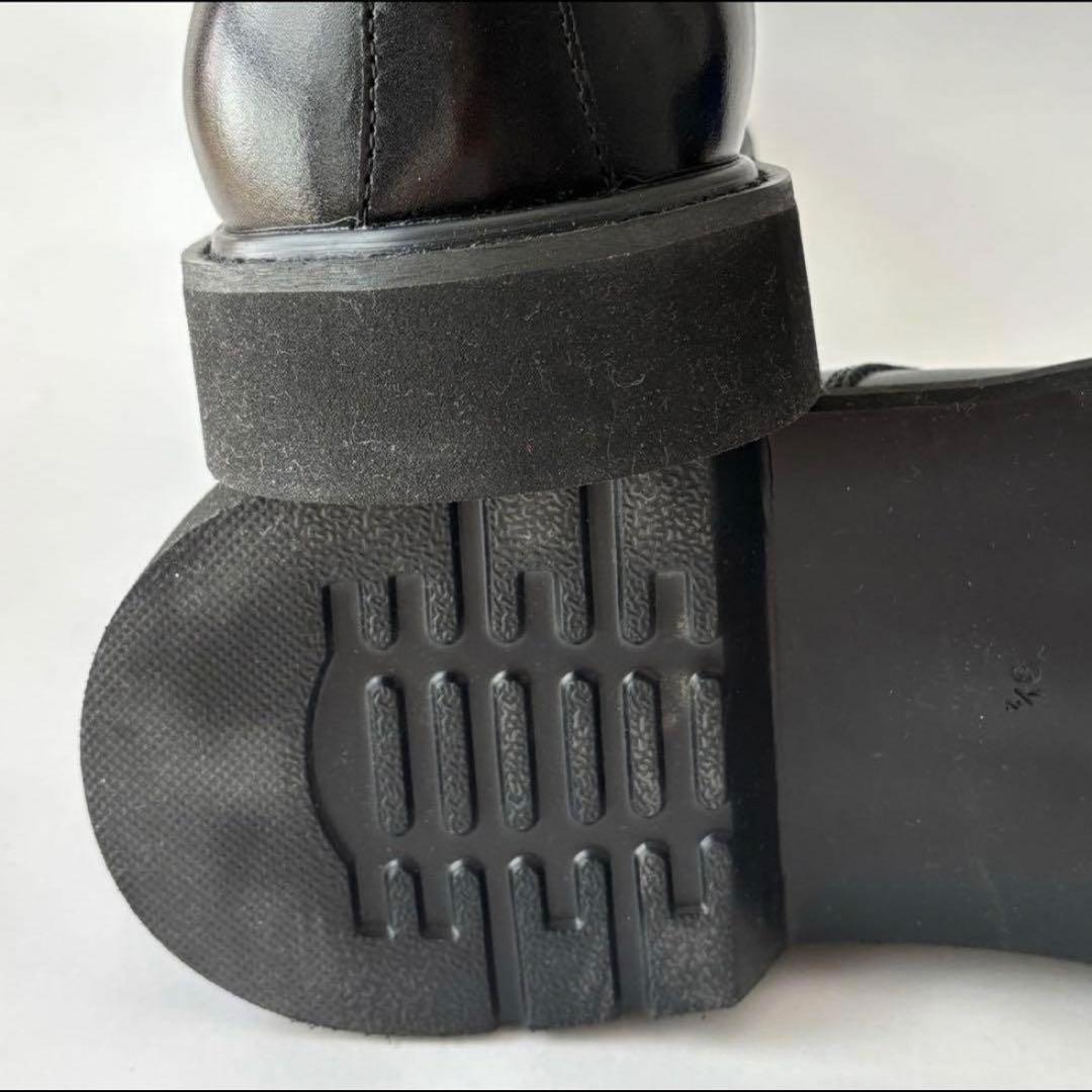 ✨極美品✨オックスフォード&ダービー プレーントゥUチップ 厚底レザービジネス黒