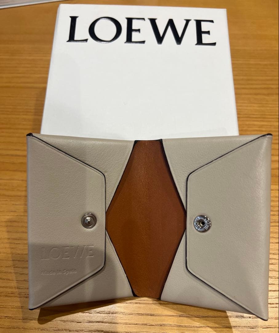 gmさま専用　 LOEWE ベージュ レザー 名刺入れ