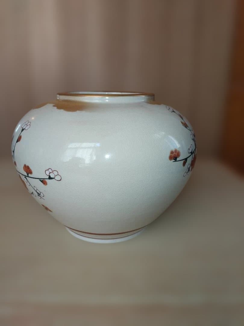 金色装飾 梅花 花瓶