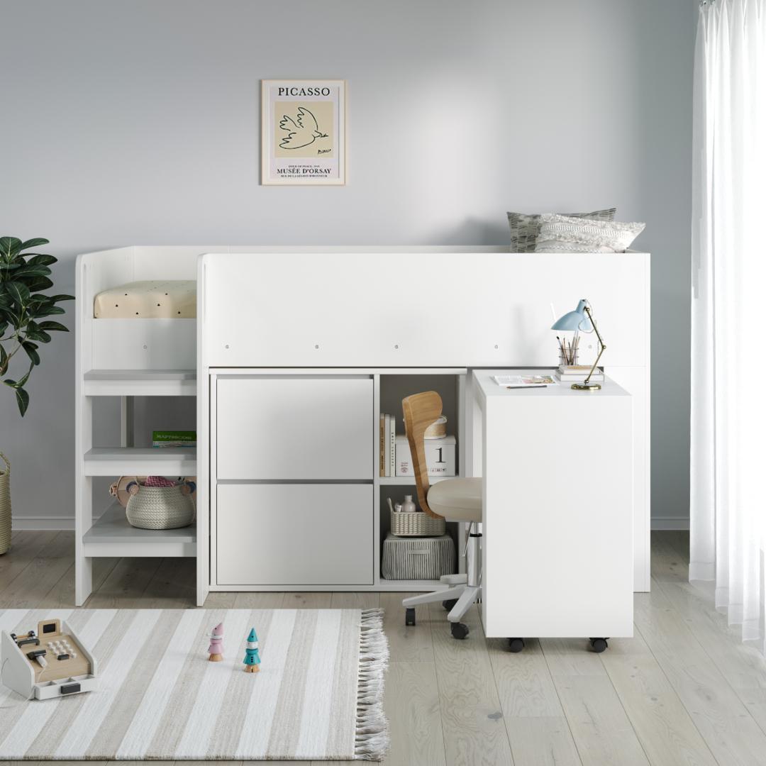 システムベッド 3点セット 分離可能 高さ120cm シングル ロータイプ