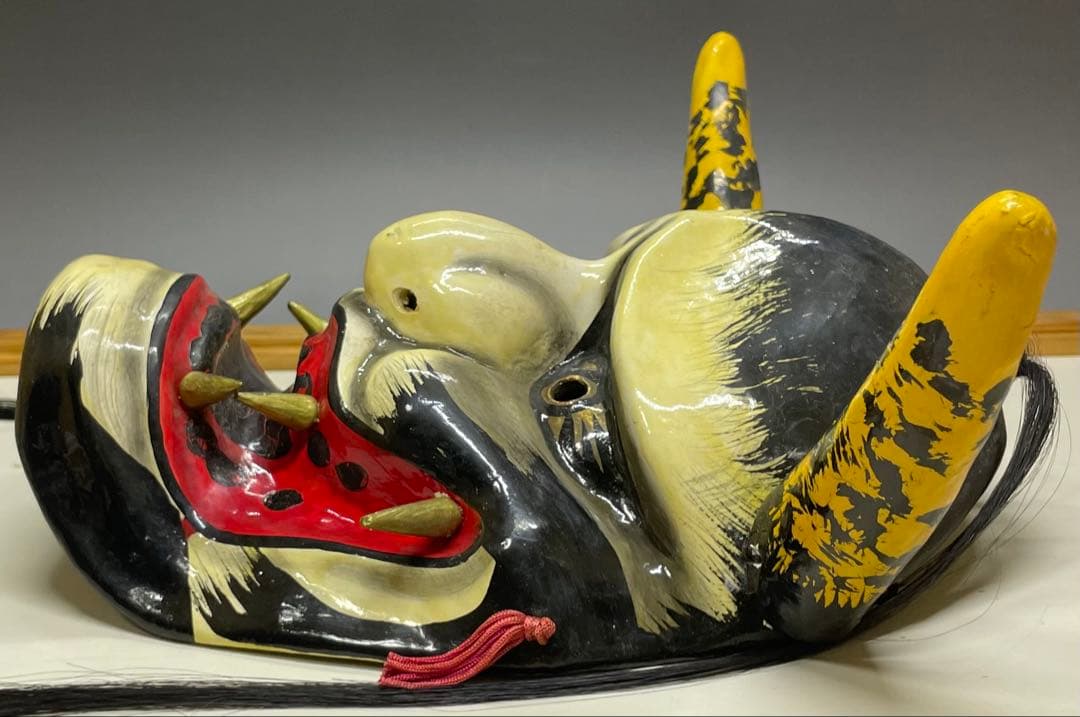 石見神楽面　石見神楽　石州和紙　魔除け　家内安全　商売繁盛　Lw7613