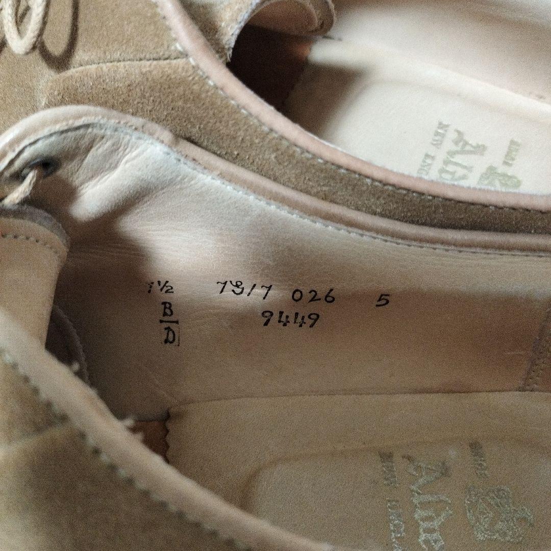Alden ベージュ スエード レースアップ 7 1/2D