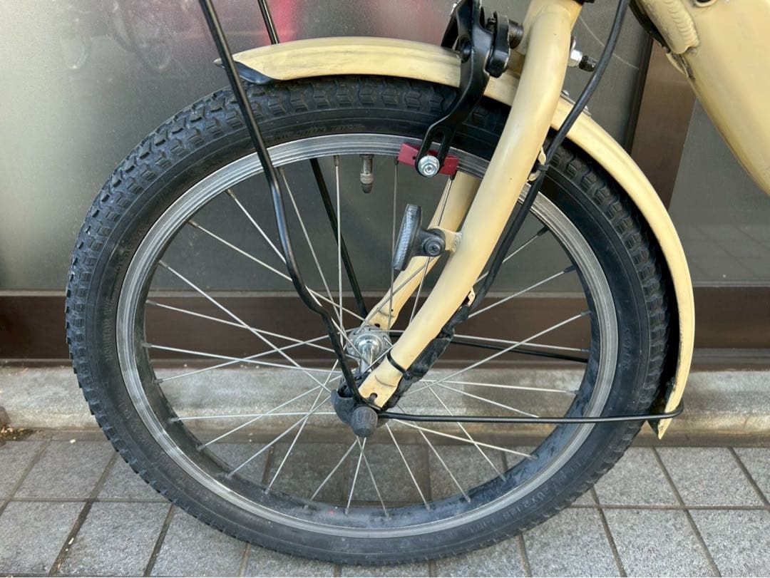 中古電動自転車 ヤマハ パス バビーun 20インチ ベージュ №3650