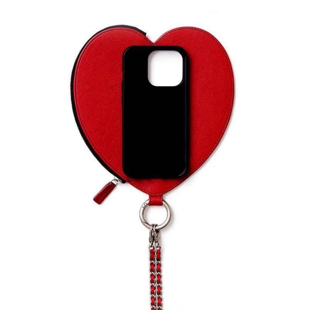 「ajew」dress HEART チェーン ストラップ iPhone15