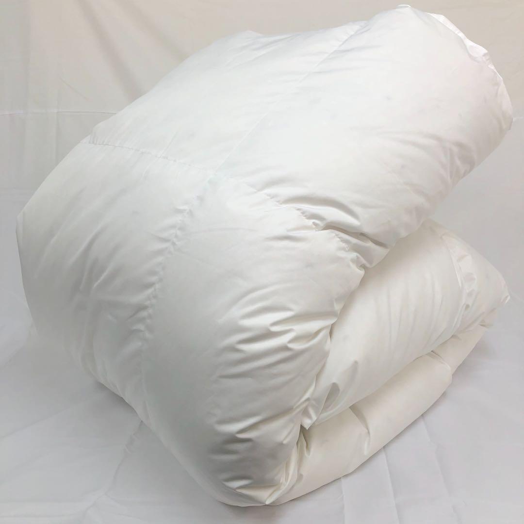 羽毛布団 セミダブル 大増量 ニューゴールド 白色 日本製 170×210cm