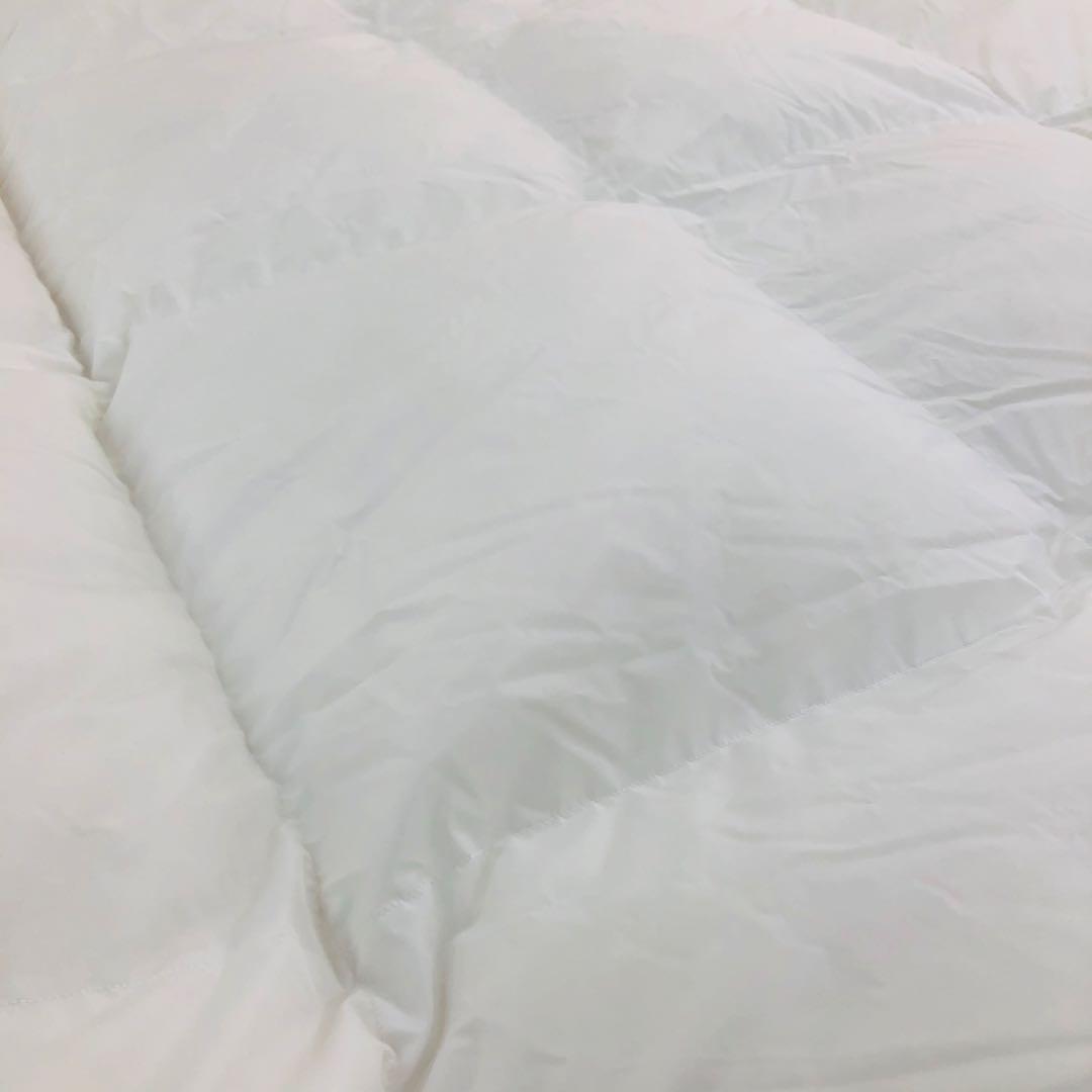 羽毛布団 セミダブル 大増量 ニューゴールド 白色 日本製 170×210cm