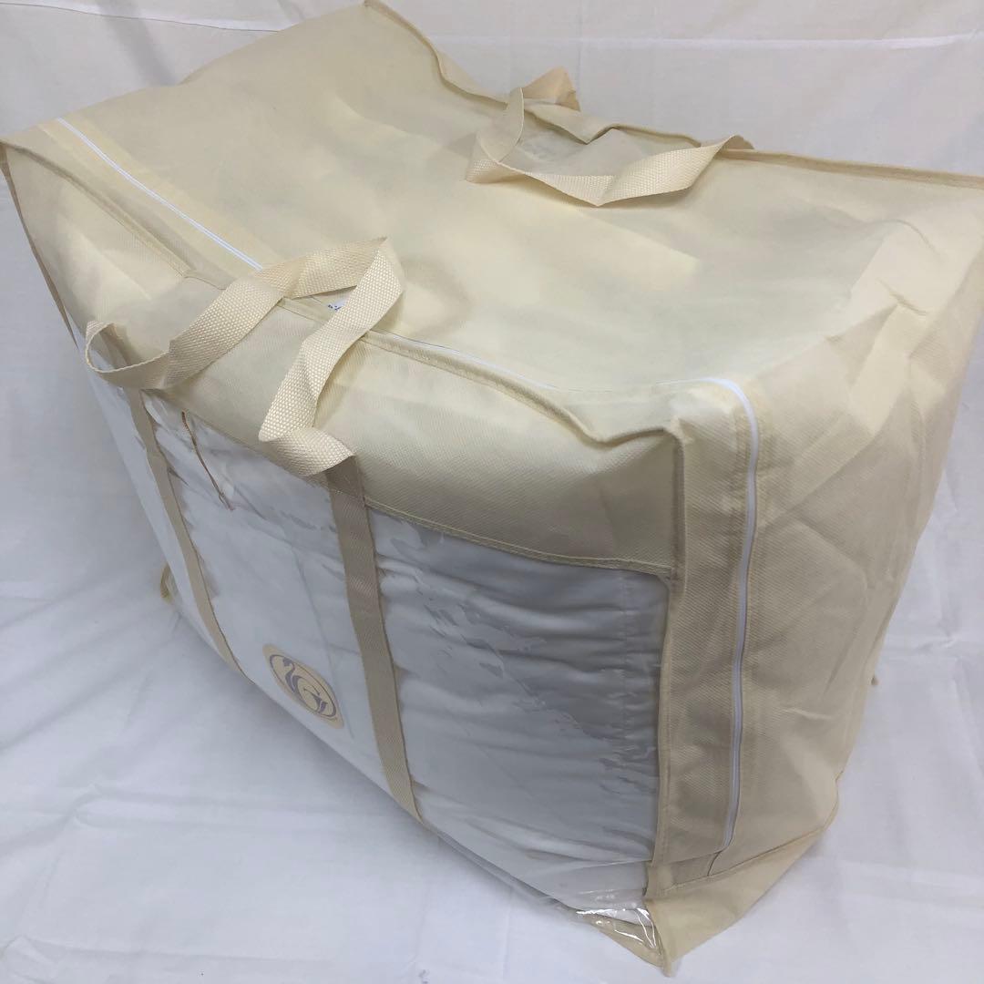 羽毛布団 セミダブル 大増量 ニューゴールド 白色 日本製 170×210cm