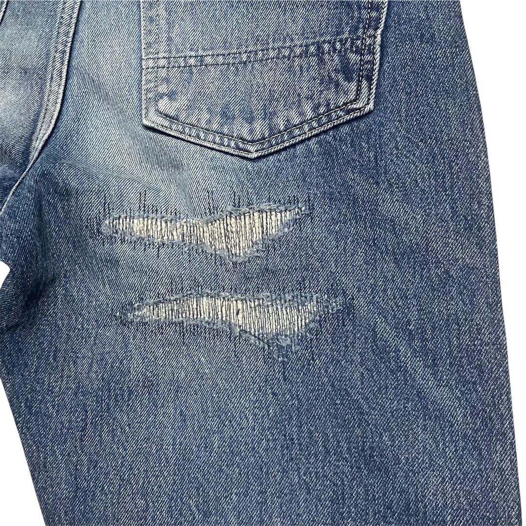 FDMTL ファンダメンタル 刺し子 加工デニム パンツ Fundamental