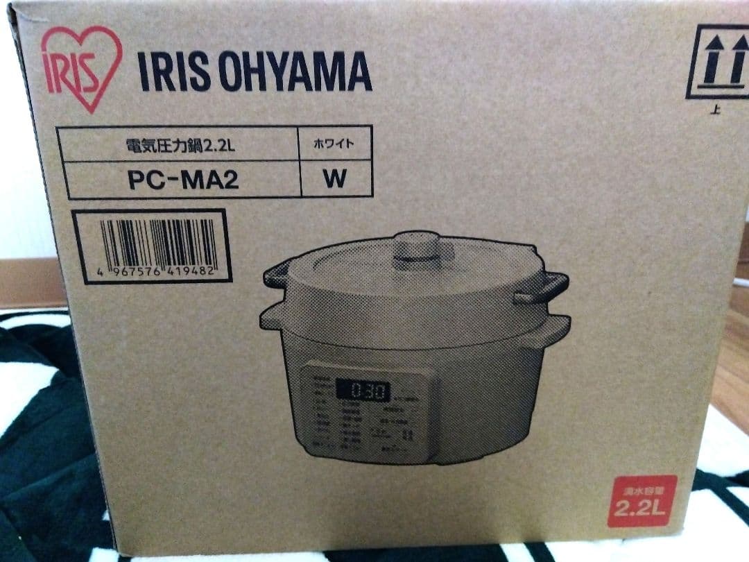 IRIS OHYAMA 電気圧力鍋 PC-MA2 　2.2L ホワイト