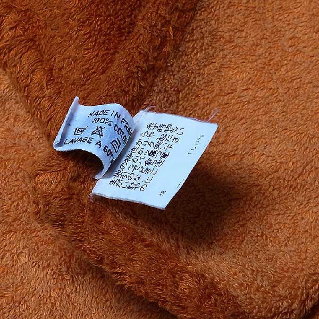 【HERMES】エレファント ビーチタオル タオルケット 大判 オレンジ