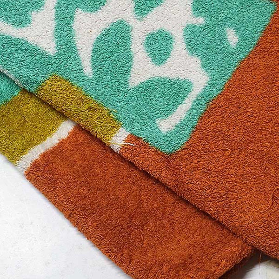 【HERMES】エレファント ビーチタオル タオルケット 大判 オレンジ