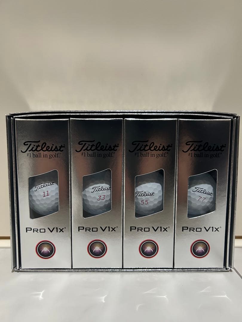 タイトリスト プロV1X ゴルフボール 25年 ダブルナンバー 2ダース24個