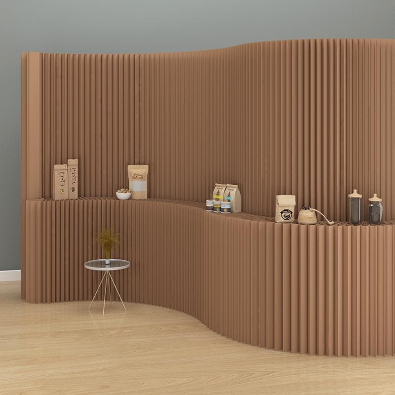 展示台高さ1.5ｍ長さ1-2ｍ陳列用品組立不要折りたたみパーテーション間仕切り