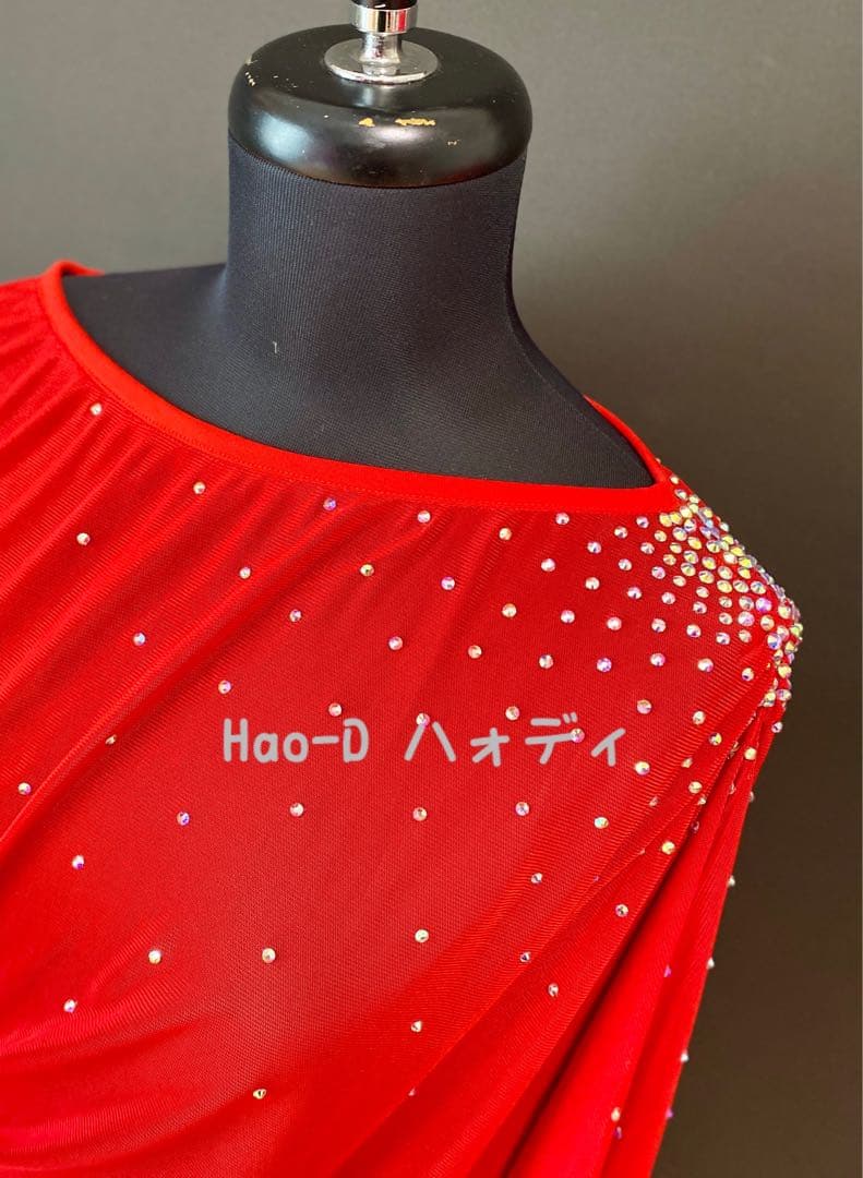 社交ダンス★新品同様★衣装★レッスンウェア★豪華ストーン装飾★トップス