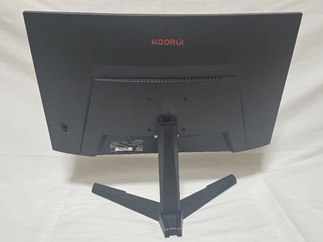 KOORUI 曲面モニター ゲーミングモニター M24G3F 湾曲 24E6C