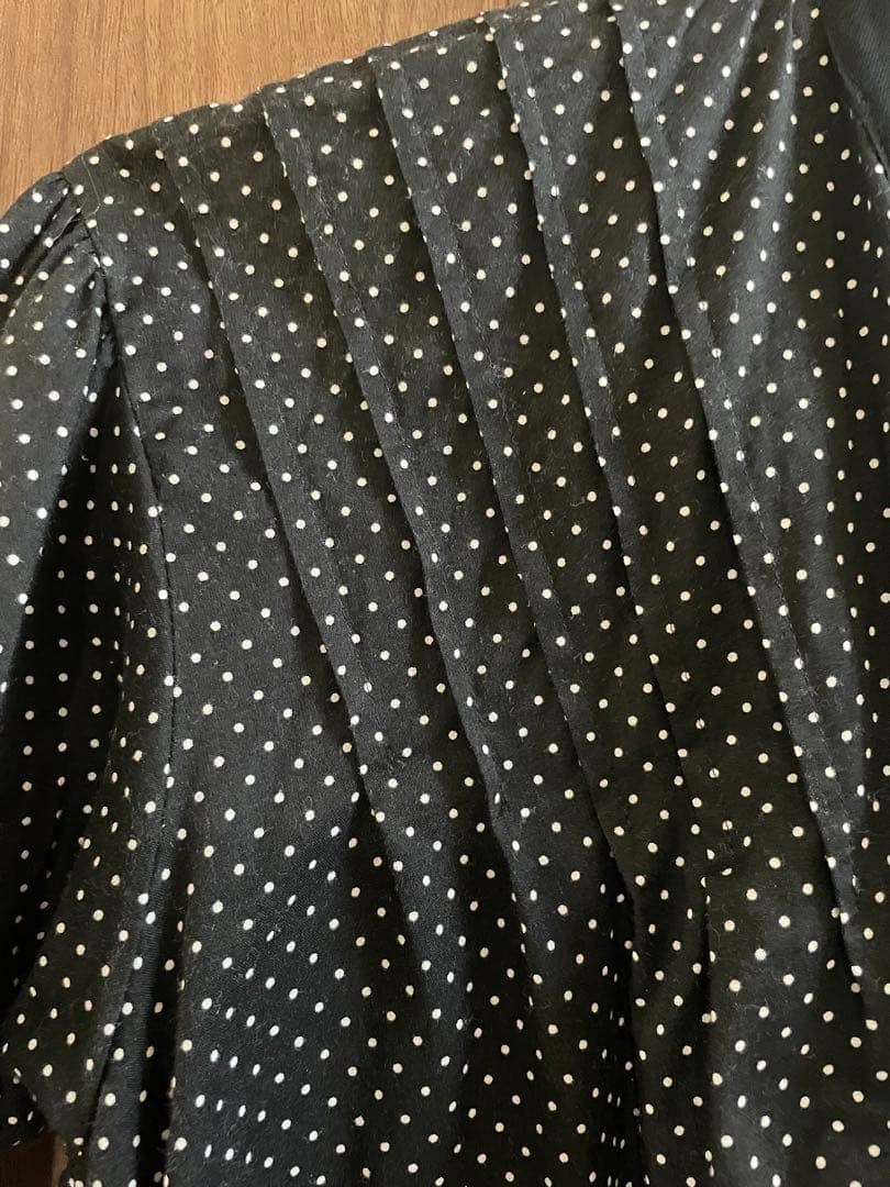 tao COMME des GARÇONS水玉模様 フリル付きブラウス