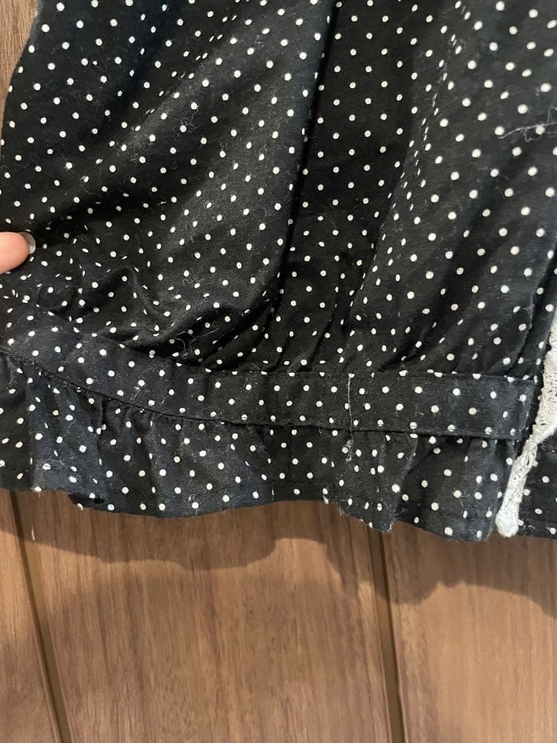 tao COMME des GARÇONS水玉模様 フリル付きブラウス