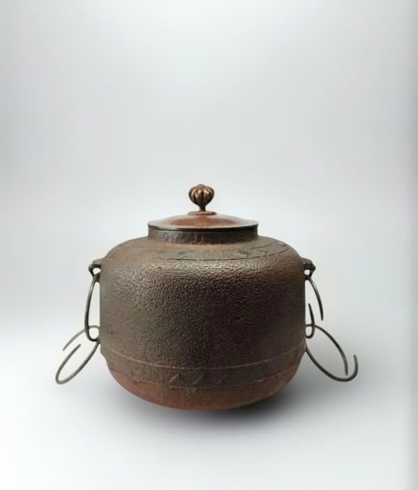 茶道具 鉄瓶 風炉釜 鉄釜 鋳物 骨董品 古美術 鉄 真鍮