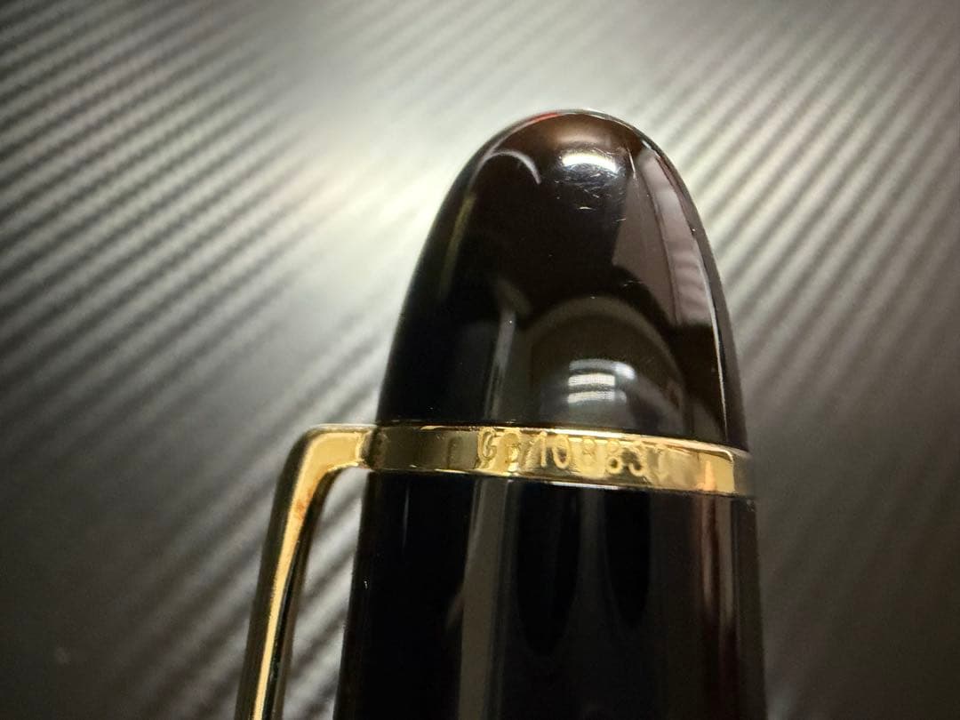 極美品 エボナイト芯 モンブラン 149 18K 中白 B 太字 万年筆