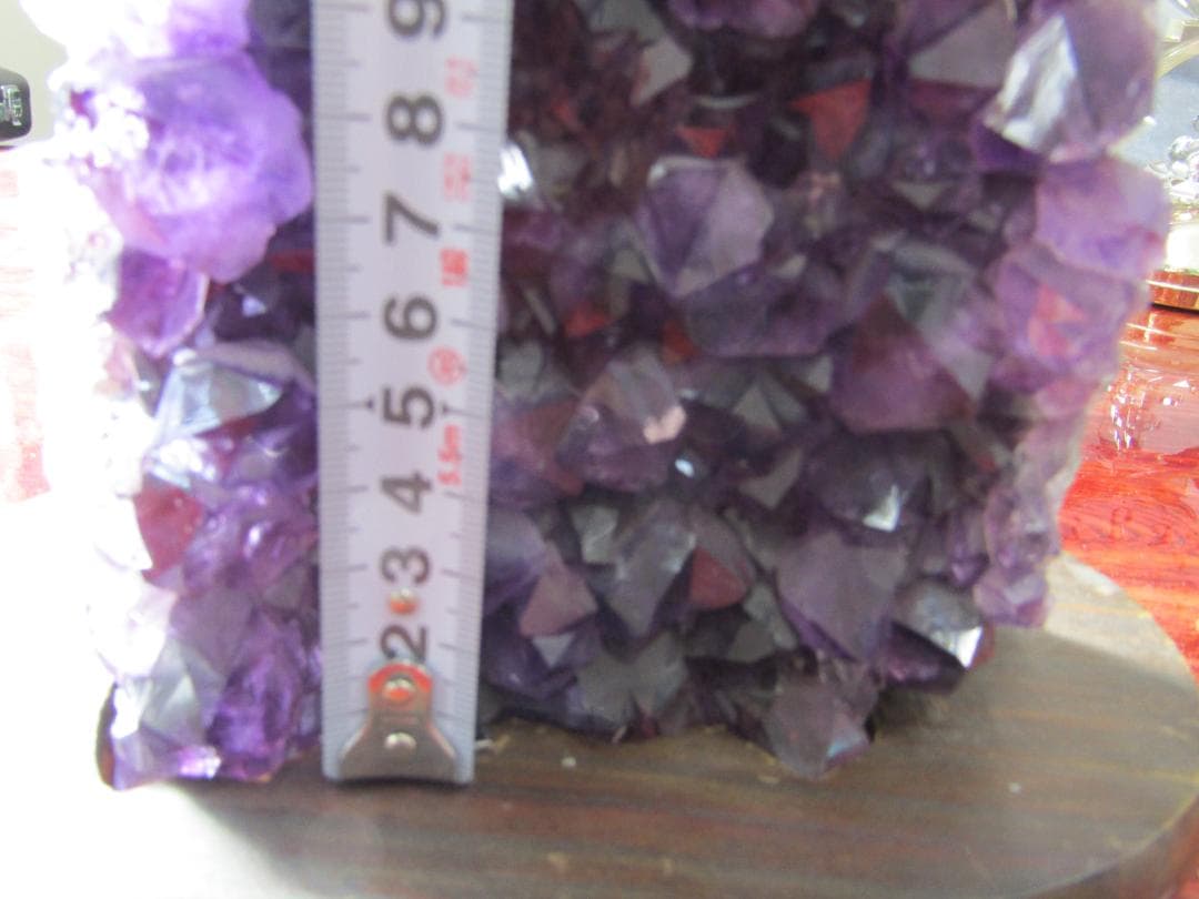 みつあんず　　　　アメジスト結晶 ドーム　置物 約30cm 高