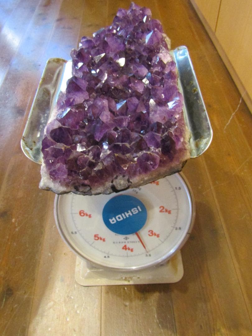 みつあんず　　　　アメジスト結晶 ドーム　置物 約30cm 高