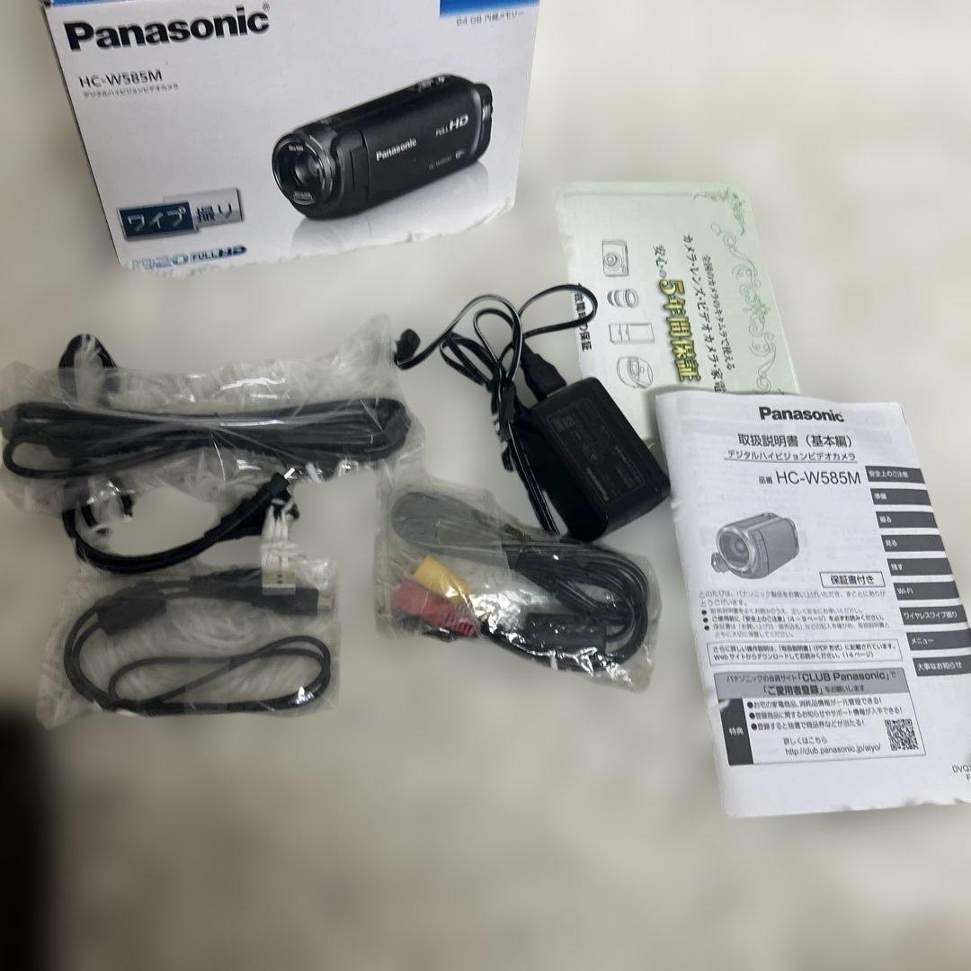 【未使用級】Panasonic HC-W585M ブラウン　付属品完備