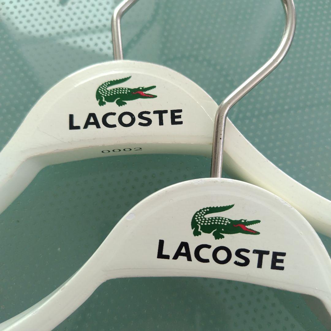 【LACOSTE 非売品】 ラコステ店舗用 木製ハンガー ホワイト 10本セット