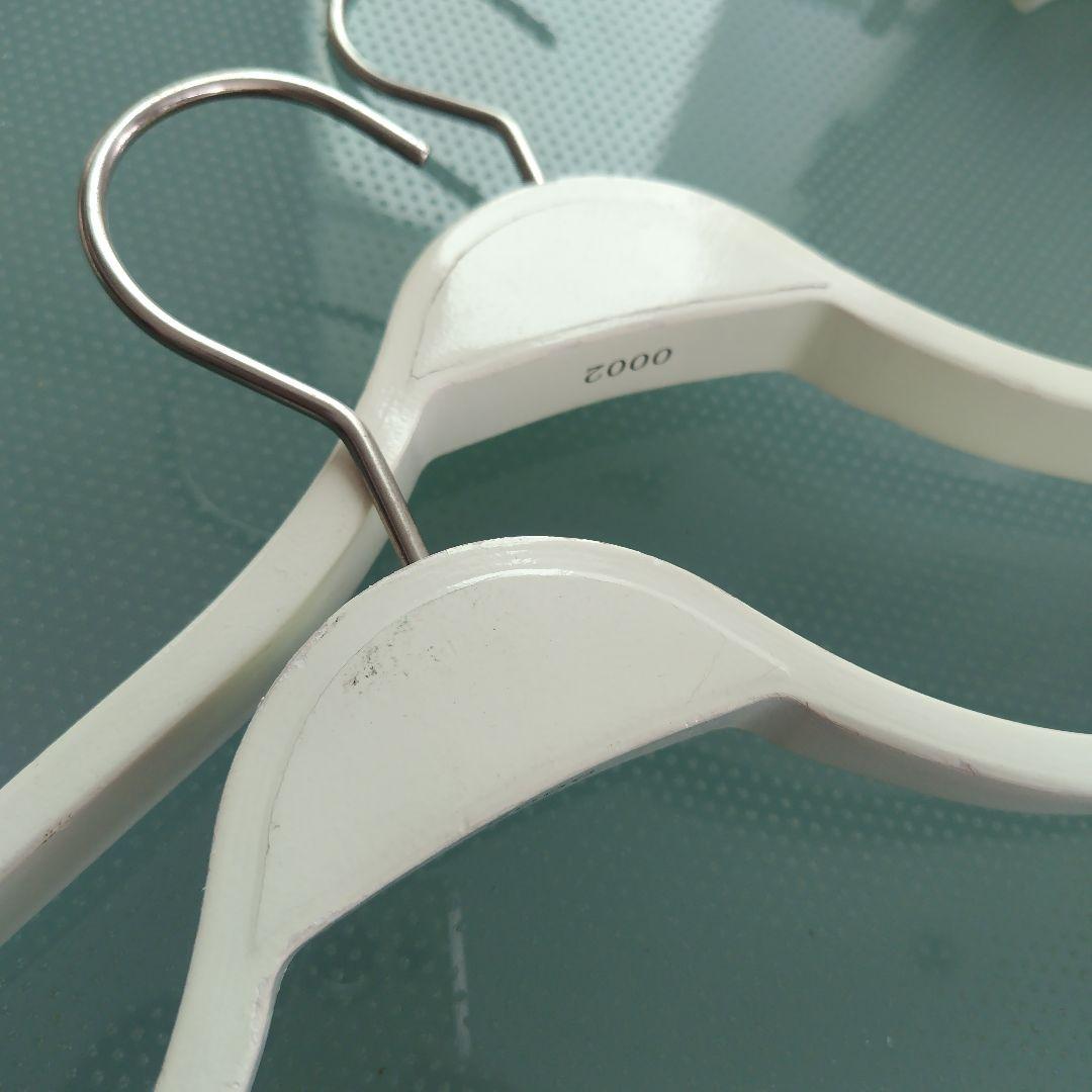 【LACOSTE 非売品】 ラコステ店舗用 木製ハンガー ホワイト 10本セット