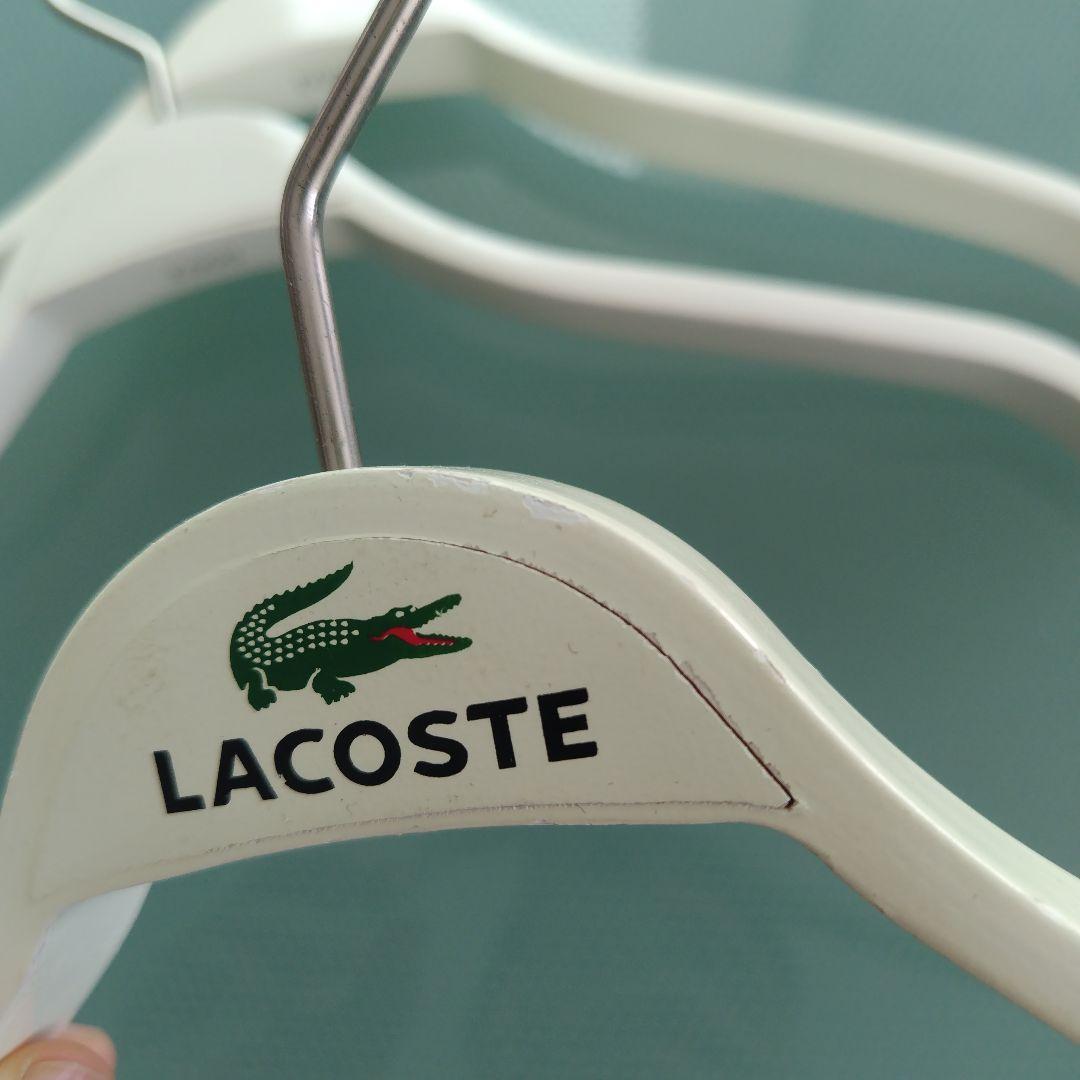 【LACOSTE 非売品】 ラコステ店舗用 木製ハンガー ホワイト 10本セット