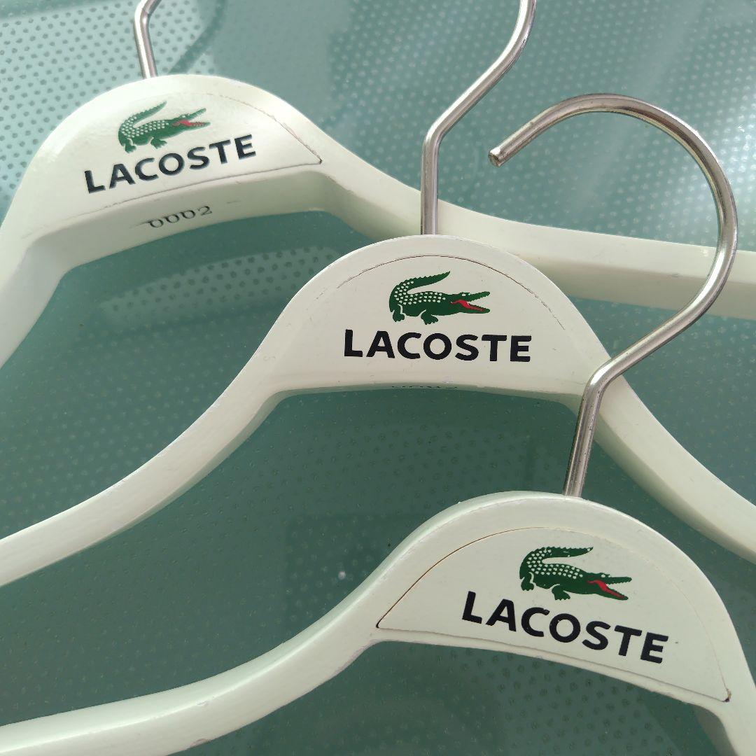 【LACOSTE 非売品】 ラコステ店舗用 木製ハンガー ホワイト 10本セット